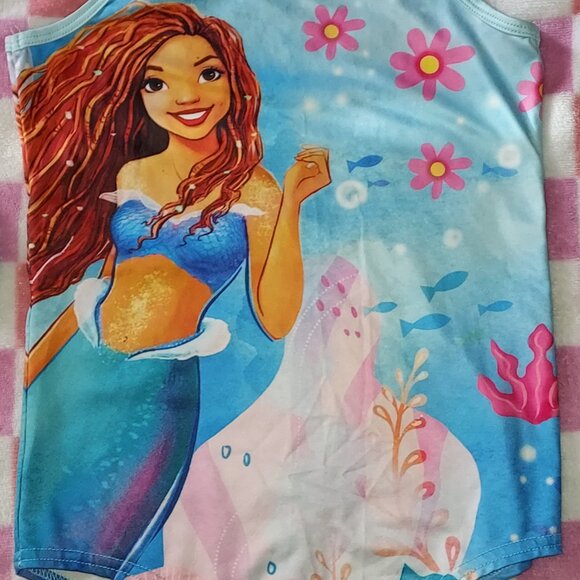 Girls Mermaid Bathing suit and Cap Size 9/10 - Picture 2 of 6